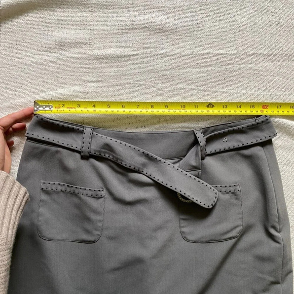 TEHAMA Gray Activewear Mini Tennis Belted Golf Skirt Skort Size 8 - Picture 9 of 12